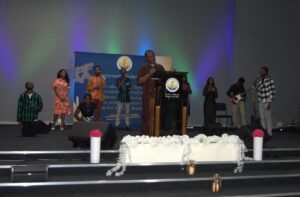 Apostle. Goody Nwagboso and RGFC worship team on Day 1 of the Intercessors United Conference 2025